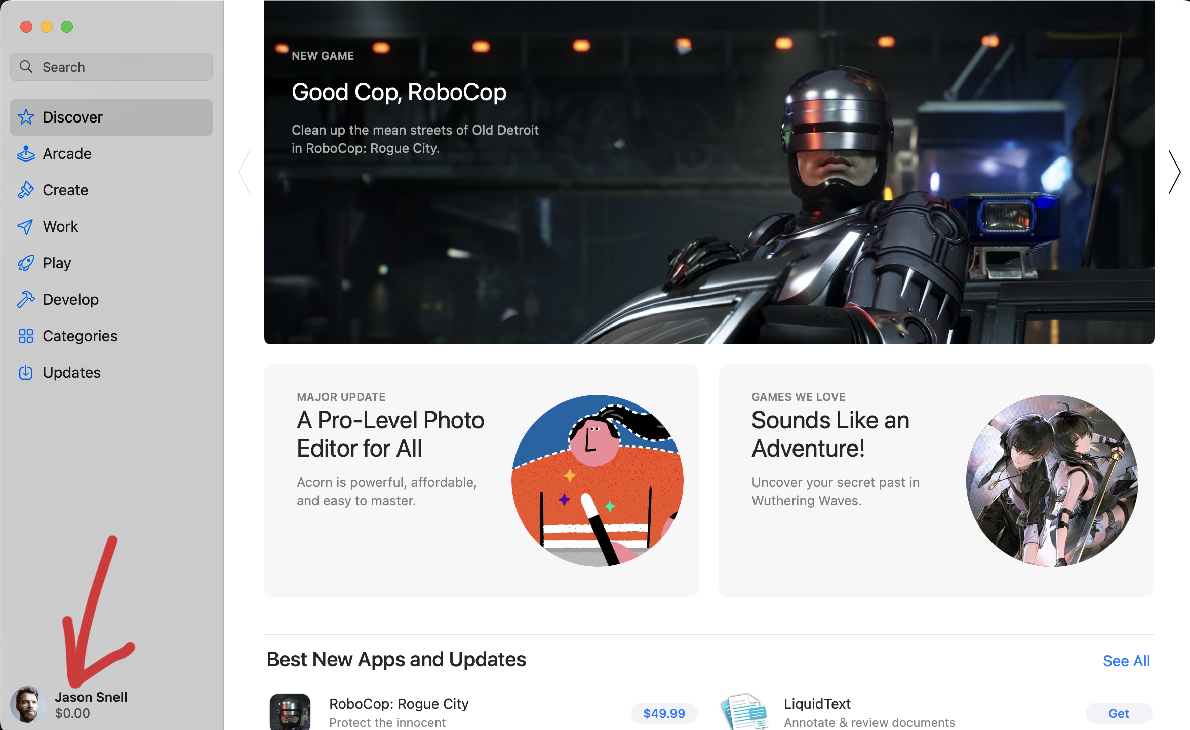 Open the Mac App Store