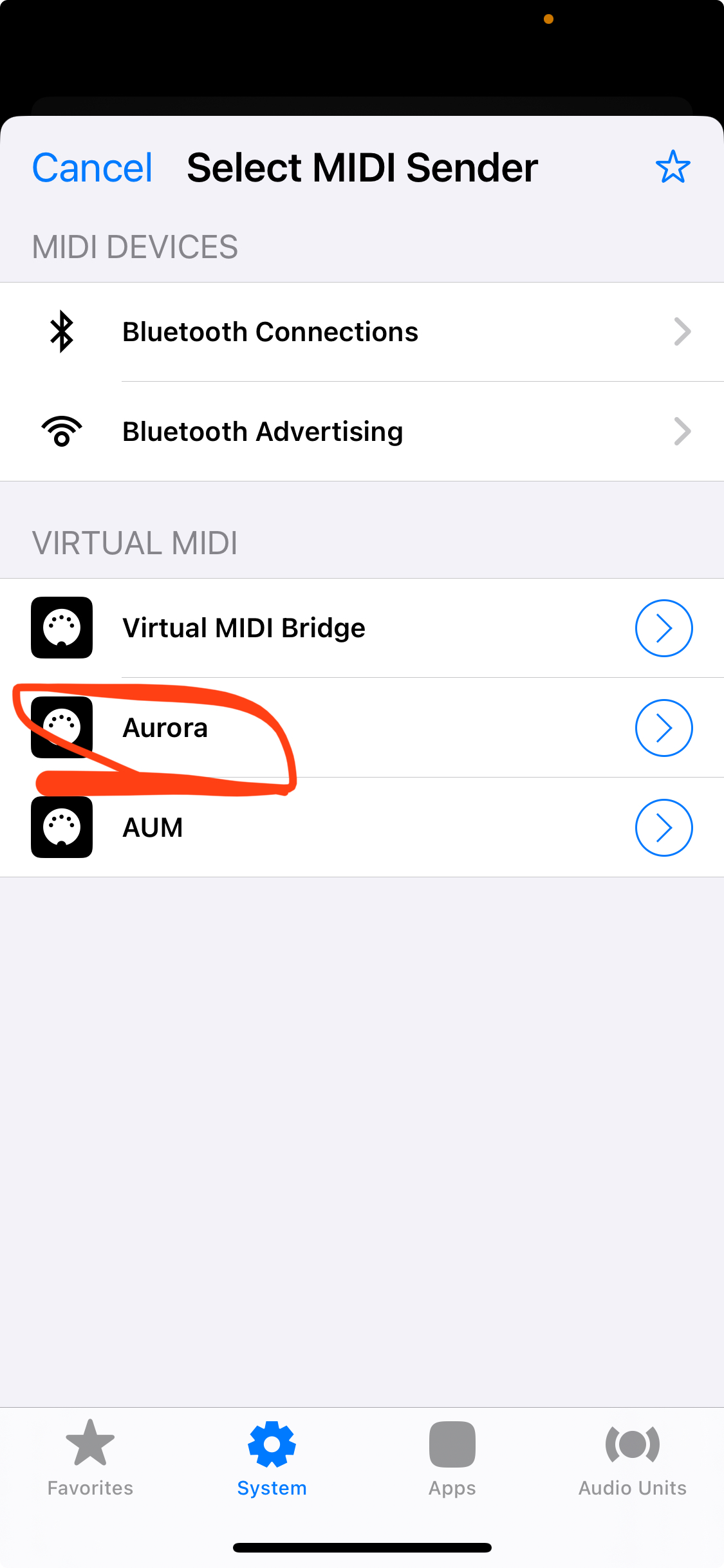 AudioBus Step 3